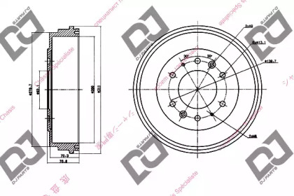 Тормозный барабан DJ PARTS BR1089